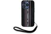 Mobil - Deksel og etui - Karl Lagerfeld Saffiano Athleisure Stripes Cord iPhone 15 Pro Case - Pink - 3666339254766