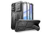 Mobil - Deksel og etui - Tech-Protect Kevlar Cam+ 2-Set Case for Samsung Galaxy A57 5G - Black - 5906302390915