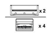 Nettverkskabel - Lenovo 800GBase-CU direct attach splitter cable - 2 m - 2m - 4X97A81843