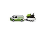 Leketøysbil - SIKU 1:50 VW T6 With Lawn Tractor - 2005