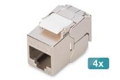 Tilbehør - DIGITUS CAT 6A Compact Keystone Module (4-Pack) - DN-93615-S-4