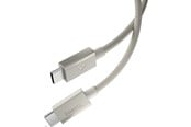 USB - Spigen Essential USB-C to USB-C 60W Fabric Cable - 1.5m - Natural Titanium - ACA10419