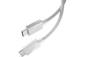 USB - Spigen Essential USB-C to USB-C 60W Fabric Cable - 1.5m - White - ACA10416