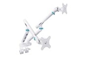 Veggmontering, AV-braketter & AV-møbler - DIGITUS mounting kit - for 2 curved / flat panels - 2 x 10 kg - white - Max 20 kg - recommended for 35 " - DA-90472