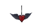 Reklameartikler - Nemesis Now - Nemesis - House Of Obscura - Black Winged Heart Hanging Ornament - B7658B26