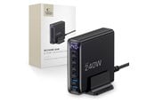 USB-hub - Tech-Protect DC240W-GaN Charging Station 6 Ports 4 x USB-C 2 x USB-A 240W QC3.0 - Black USB-hub - USB 3.0 - 6 porter - Svart - 5906302390878