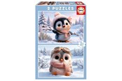 Puslespill - Educa 2X20 Cute Penguins - 20505