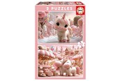 Puslespill - Educa 2X48 Sweet Unicorns - 20504