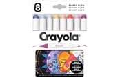 Kreative leker - Crayola Art Markers 8 Pcs Color Sunset Glow - 58-6806