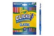 Kreative leker - Crayola Clicks Retractable Markers 10 Pcs - 58-8379