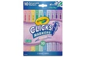 Kreative leker - Crayola Clicks Retractable Markers 10 Pcs - Pastel - 58-8378