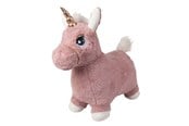 Kreative leker - Krea Hop And Bounce Plush Unicorn Rose Col. - 36-2051