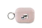 Mobil - Andre tilbehør - Karl Lagerfeld Monogram Karl & Choupette Head case for AirPods Pro 2 - pink - 3666339283704