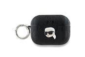Mobil - Andre tilbehør - Karl Lagerfeld Monogram Karl Head case for AirPods Pro 2 - black - 3666339283667