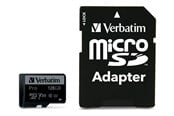 Minnekort - Verbatim Pro U3 microSD/SD - 90MB/s - 128GB - 47044