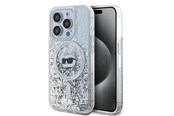 Mobil - Deksel og etui - Karl Lagerfeld Liquid Glitter Choupette Head MagSafe case for iPhone 14 Pro - transparent - 3666339285708