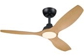 Lamper - Philips Olas Fan ceiling 52' 35W+24W BK&Wood - 929004750101