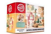 Treleker - Heros FSC® Byggeklosser – Myke nøytrale farger og naturlige treklosser, 60 deler - HE0024