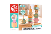 Treleker - Heros FSC® Play & Learn – Stablingsfigurer i tre (myke nøytrale/pastellfarger) - HE0028
