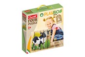 Babyleker - Quercetti PlayBio Four Wooden Puzzles: Farm Animals - QU-80712