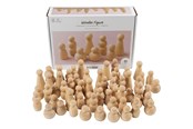 Treleker - Creativ Company Wooden Shapes 5-8cm - 90 pcs. - 544184