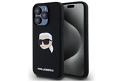Mobil - Deksel og etui - Karl Lagerfeld KLHMP15LSKHPPLK iPhone 15 Pro 6.1" black/black hardcase Silicone Karl Head Print MagSafe - 3666339257149