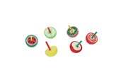Leketøy - Duckiez Wooden Spinning Top Fruit Theme - 8805