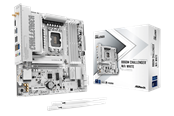 Hovedkort - ASRock B860M Challenger WiFi White Hovedkort - Intel B860 - Intel LGA1851 - DDR5 RAM - Micro-ATX - 90-MXBUQ0-A0UAYZ