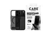 Mobil - Deksel og etui - CARE by PanzerGlass Kickstand Case Smokey w. Black MagSafe Apple iPhone 18 Pro | 17 Pro - CR23365