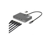 Dokkingstasjon - StarTech.com QUAD-USB-DP-ADAPT USB-C to Quad-Monitor Workstation Adapter 4K 60Hz DisplayPort 140W PD Passthrough for Laptop Charging - QUAD-USB-DP-ADAPT