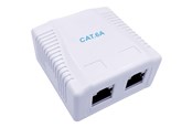 Tilbehør - Gembird Cablexpert network surface mount box - NCAC-2F6A-01