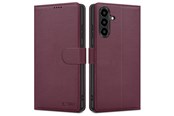 Mobil - Deksel og etui - Tech-Protect Wallet Case for Samsung Galaxy A27 5G - Burgundy - 5906302392582