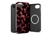 Mobil - Deksel og etui - Tech-Protect Lamano MagSafe Case for iPhone 16e / 17e - Black & Brown - 5906302392636