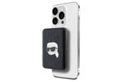 Nødlader - Karl Lagerfeld Powerbank inductive KLPB5FPGKSKIHK 16W 5000mAh black/black Karl Head Pin MagSafe - 5000 mAh - 3666339283933