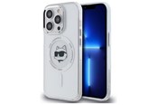 Mobil - Deksel og etui - Karl Lagerfeld IML Metal Choupette Head MagSafe iPhone 14 Pro Case - White - 3666339284169