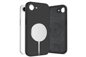Mobil - Deksel og etui - Tech-Protect Silicone MagSafe Case for iPhone 16e / 17e - Black - 5906302392759