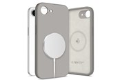 Mobil - Deksel og etui - Tech-Protect Silicone MagSafe Case for iPhone 16e / 17e - Gray - 5906302392766