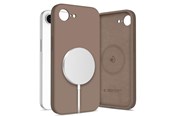 Mobil - Deksel og etui - Tech-Protect Silicone MagSafe Case for iPhone 16e / 17e - Brown - 5906302392780