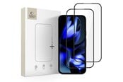 Mobil - Deksel og etui - Tech-Protect Glass Fit+ 2-Pack Tempered Glass for Google Pixel 9A / 10A - Black - 5906302392827