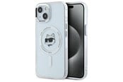 Mobil - Deksel og etui - Karl Lagerfeld IML Metal Choupette Head MagSafe iPhone 15 Plus Case - White - 3666339284190