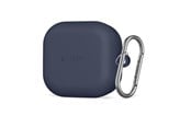 Mobil - Deksel og etui - Tech-Protect Silicone Hook Case for Samsung Galaxy Buds 4 / 4 Pro - Navy Blue - 5906302392889