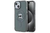 Mobil - Deksel og etui - Karl Lagerfeld KLHMP15SHLSKIK iPhone 15 6.1" black/black hardcase IML Metal Karl Head MagSafe - 3666339284466