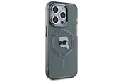 Mobil - Deksel og etui - Karl Lagerfeld KLHMP15LHLSKIK iPhone 15 Pro 6.1" black/black hardcase IML Metal Karl Head MagSafe - 3666339284480
