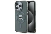 Mobil - Deksel og etui - Karl Lagerfeld KLHMP15XHLSKIK iPhone 15 Pro Max 6.7" black/black hardcase IML Metal Karl Head MagSafe - 3666339284497