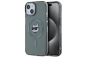 Mobil - Deksel og etui - Karl Lagerfeld KLHMP15SHLSCHK iPhone 15 6.1" black/black hardcase IML Metal Choupette Head MagSafe - 3666339284602