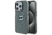 Mobil - Deksel og etui - Karl Lagerfeld KLHMP15LHLSCHK iPhone 15 Pro 6.1" black/black hardcase IML Metal Choupette Head MagSafe - 3666339284626