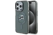 Mobil - Deksel og etui - Karl Lagerfeld KLHMP15LHLSKCK iPhone 15 Pro 6.1" black/black hardcase IML Metal Karl&Choupette Head MagSafe - 3666339284763