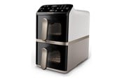 Andre kjøkkenapparater - Philips 4000 Series NA462 - double hot air fryer - silk beige/white - NA462/80
