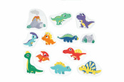 Babyleker - Edushape Dinosaur sjov til badet 13 dele - 19073