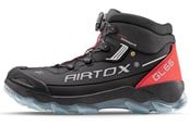 Sikkerhetsutstyr - AIRTOX GL66 sikkerhetsstøvel, lettvekt, Whitelayer spikertrampvern, PRO smart lacing, svart/rød - Str. 40 - GL66_40